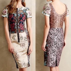 Like 🆕 Gorgeous Byron Lars Pieced Brocade Dress from Anthropologie XS